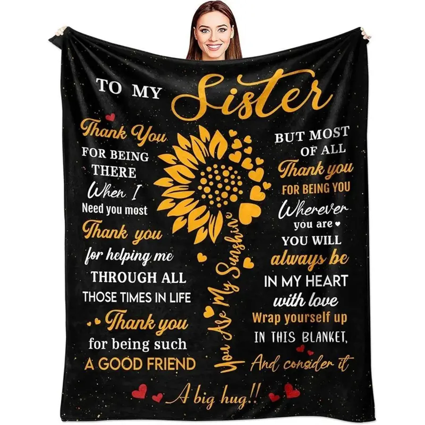 Custom Blanket, Gifts for Sister, Birthday Gift from Sis/Brother, Birthday Gift for Women, Sisters, Best Sisters, Gift Ideas