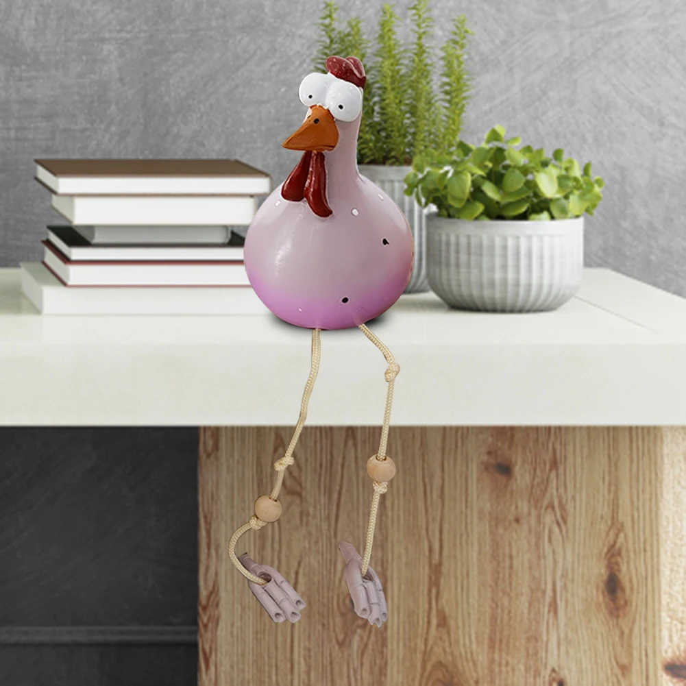 

Креативная статуя курицы с большими глазами, ремесло, длинные ноги, креативные скульптуры, водонепроницаемые, идеальные подарки для улицы, внутреннего двора