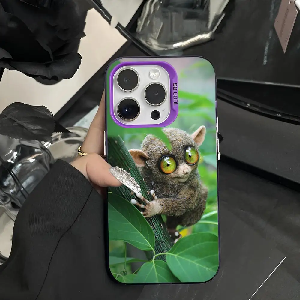 Philippine Tarsier Phone Case 2024 IMD Case For IPhone 16 15 Pro XR XS 7 8 Plus SE2024 Shockproof Color Phone Funda Cover