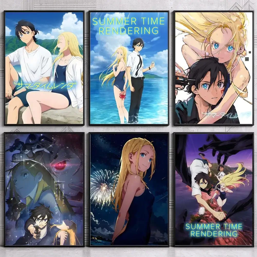 Mysterious Anime S-Summer Time R-Rendering Poster Wall Art Print Sticker for Bedroom Living Room Dorm Office Modern Home Decor