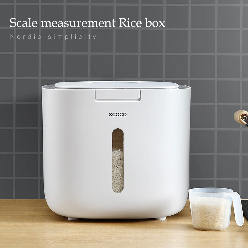 5/10KG Kitchen Collection Nano Bucket Insect-Proof Moisture-Proof Sealed Rice Cylinder Grain Dog Food Household Storage Rice Box