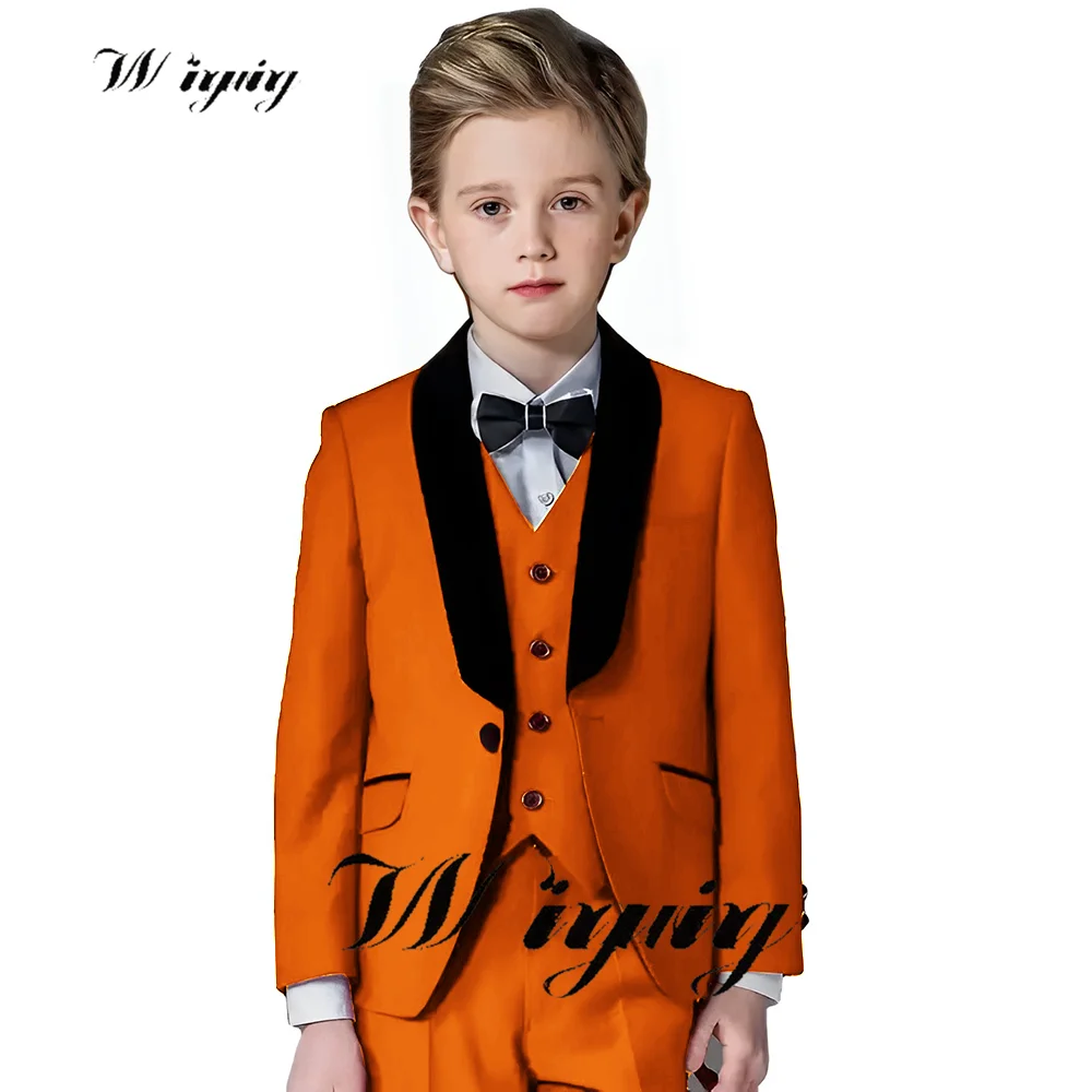 Custom Made Boy Flower Boys Formal Wedding Party Suits Kids Groom Tuxedos Children Suits Custom made Boy's Suit