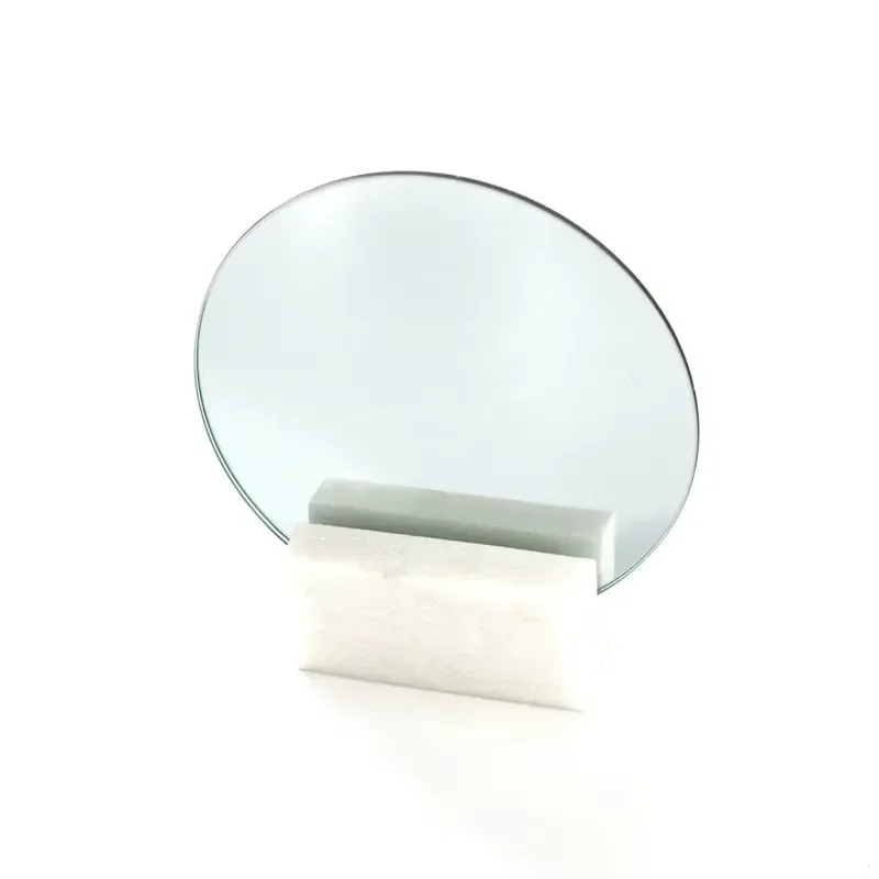 Modern Round Vanity Mirror with 6mm Thick Natural Marble Base Home Decoration Suitable for Women Bathroom Box Packaging