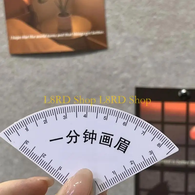 L8RD Eyebrow Ruler Adjustable Eyebrow Stencil Brow Tool Finder For Perfectly Balanced Brows For Various Makeup Styles