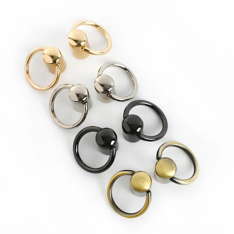 

10Pcs 12mm Metal Buckles O Ring Cap Cord Lock Crafts Supplies Lanyard Retainer Strap Stopper Clips for Laces DIY Bag Accessorie