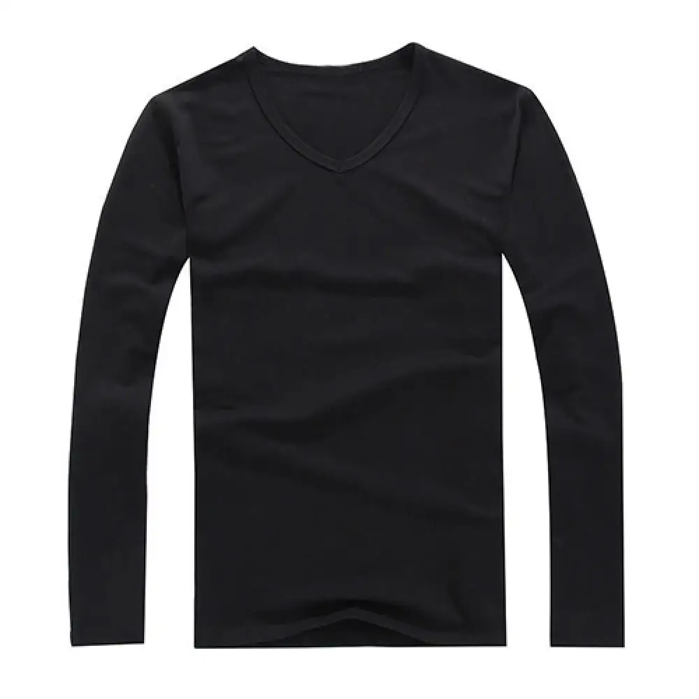 القطن الرجال تي شيرت جولة الرقبة تصميم الأزياء سليم صالح Soild تي شيرت الذكور بلايز تيز كم طويل تي شيرت للرجال