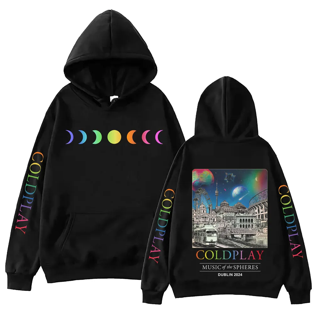 COLD-PLAY Music Of The Spheres World Tour Hoodie Harajuku Hip Hop Pullover Tops Sweatshirt Fans Gift