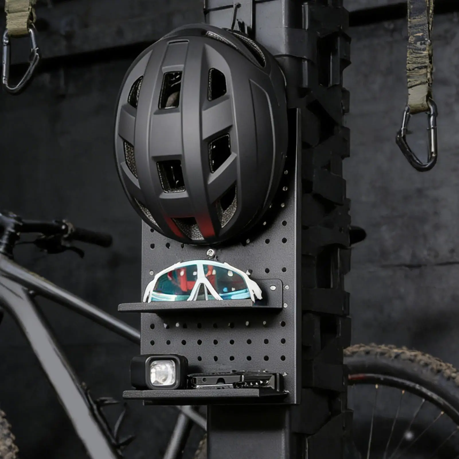 

Стенд-органайзер из алюминиевого сплава для инструментов, для демонстрационной стены, для гаража, мастерской, кухни, рабочего стола, комнаты