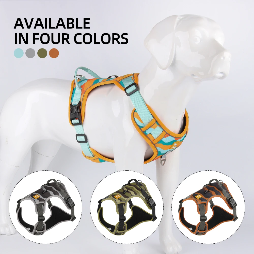 Big dog explosion-proof impact reflective adjustable chest strap to go out training chest back medium and large dog pet supplies