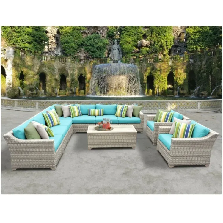 

Cheap Lounge Furniture Garden Outdoor Synthetic Rattan Sofa