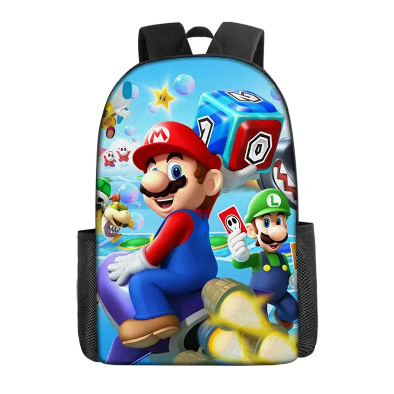 Mario Schoolbag Cartoon Anime Backpack Mario Backpack Super Mario Schoolbag Mochila Backpacks for Children\'s Bags for Girls