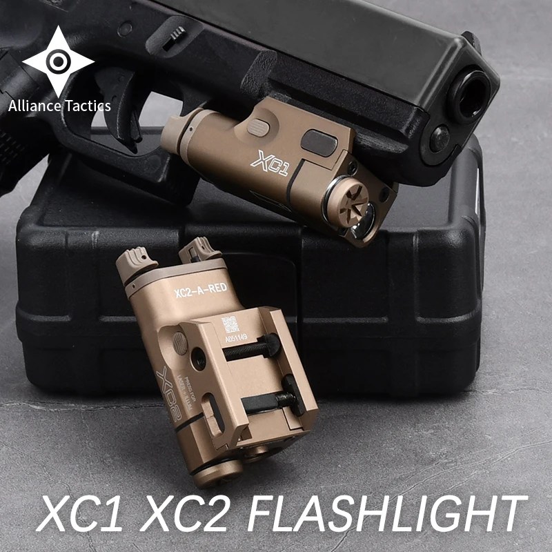 

Tactical SF Weapon Gun Light Metal Suref XC1 XC2 Pistol Hunting LED For Glock 17 18 19 22MINI Flashlight Reconnaissance Lamp