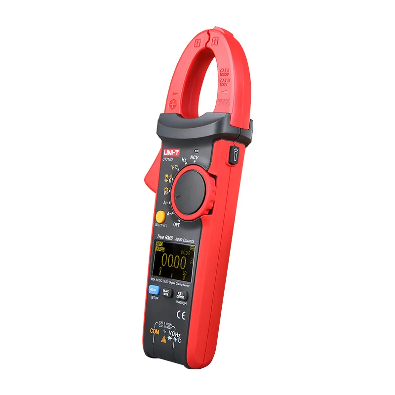 TECPEL UT216C 100A True RMS Clamp Meter Auto-Range Multimeter Frequency Measurement Digital Display 600V 20mF Capacitance 20M - view 4