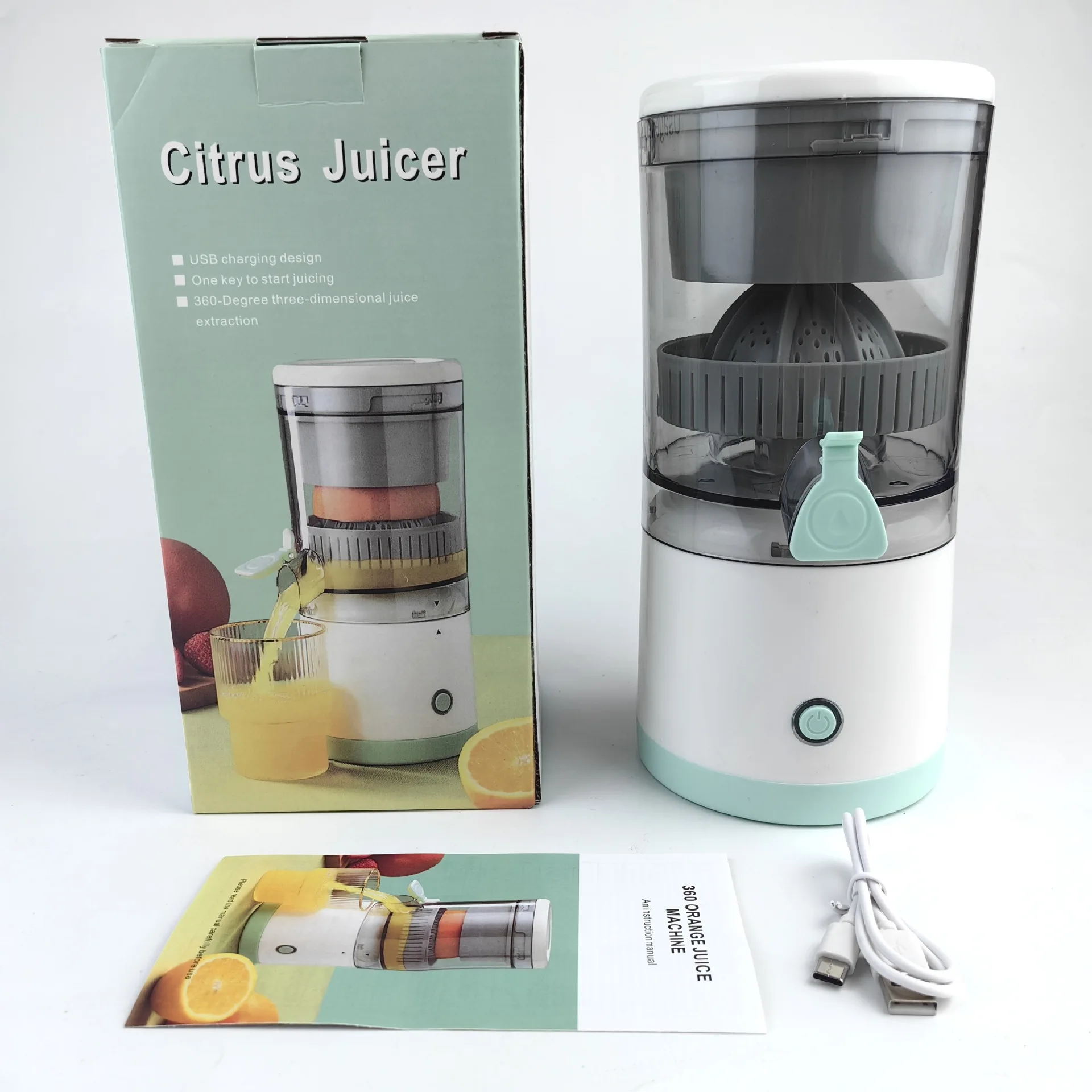 Factory Direct Sales Fruit Orange Slow Juicer Extractor Big Power Electric Portable Orange Juicer Juice Machine