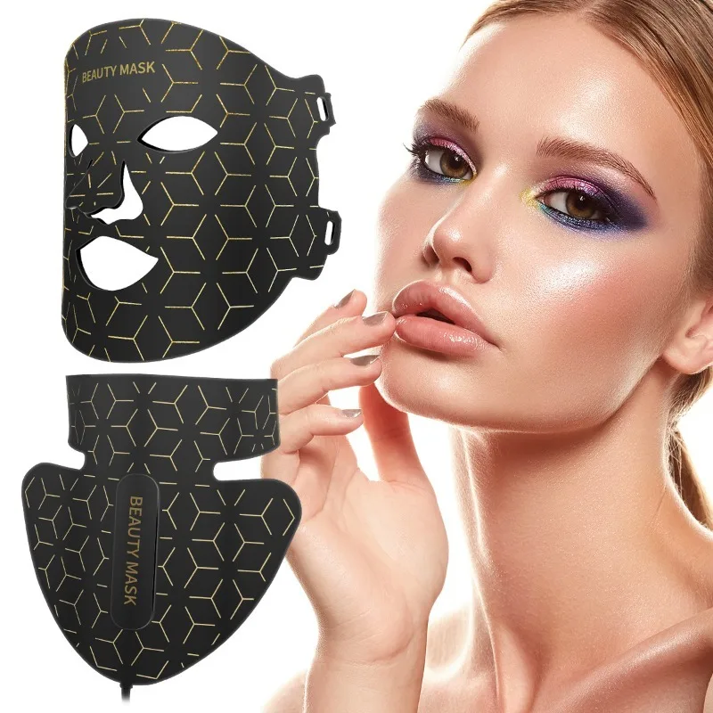 masque-facial-led-en-silicone-7-couleurs-avec-lumiere-rouge-pour-le-cou-therapie-par-infrarouge-proche-anti-age-reparation-de-la-peau-eclaircissement-du-teint-usage-domestique