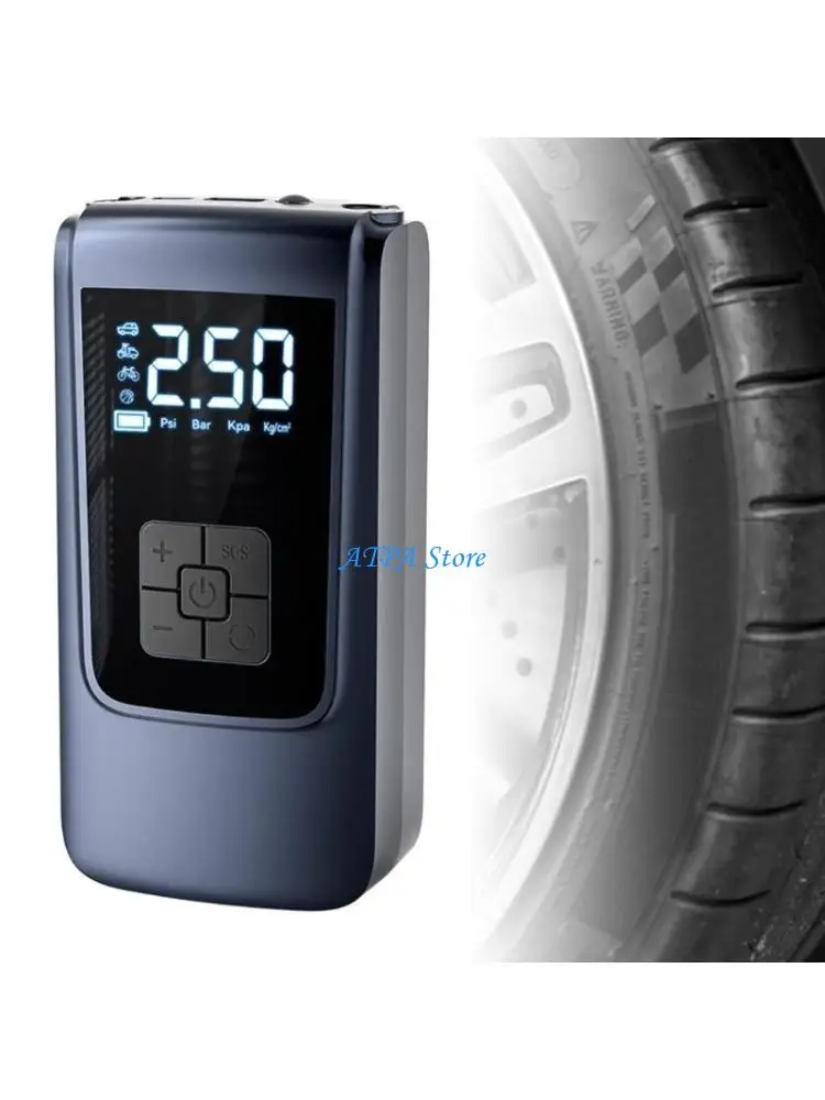 U13C Bomba ar para pneus carro Compressor digital elétrico automático 7,4 / 12V 150PSI