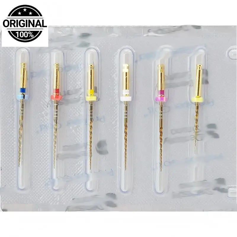

Ротационные файлы Dentsply Protaper Gold NiTi для эндодонтии, файлы для формирования корневых каналов, для использования с мотором, стоматологический эндофайл, 1 упаковка