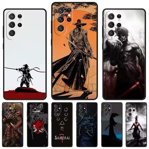 Japanese Samurai phone case For Samsung Galaxy S24 S23 S22 Ultra Note 10 20 Plus S8 S9 S10 S20 S21 FE Cover