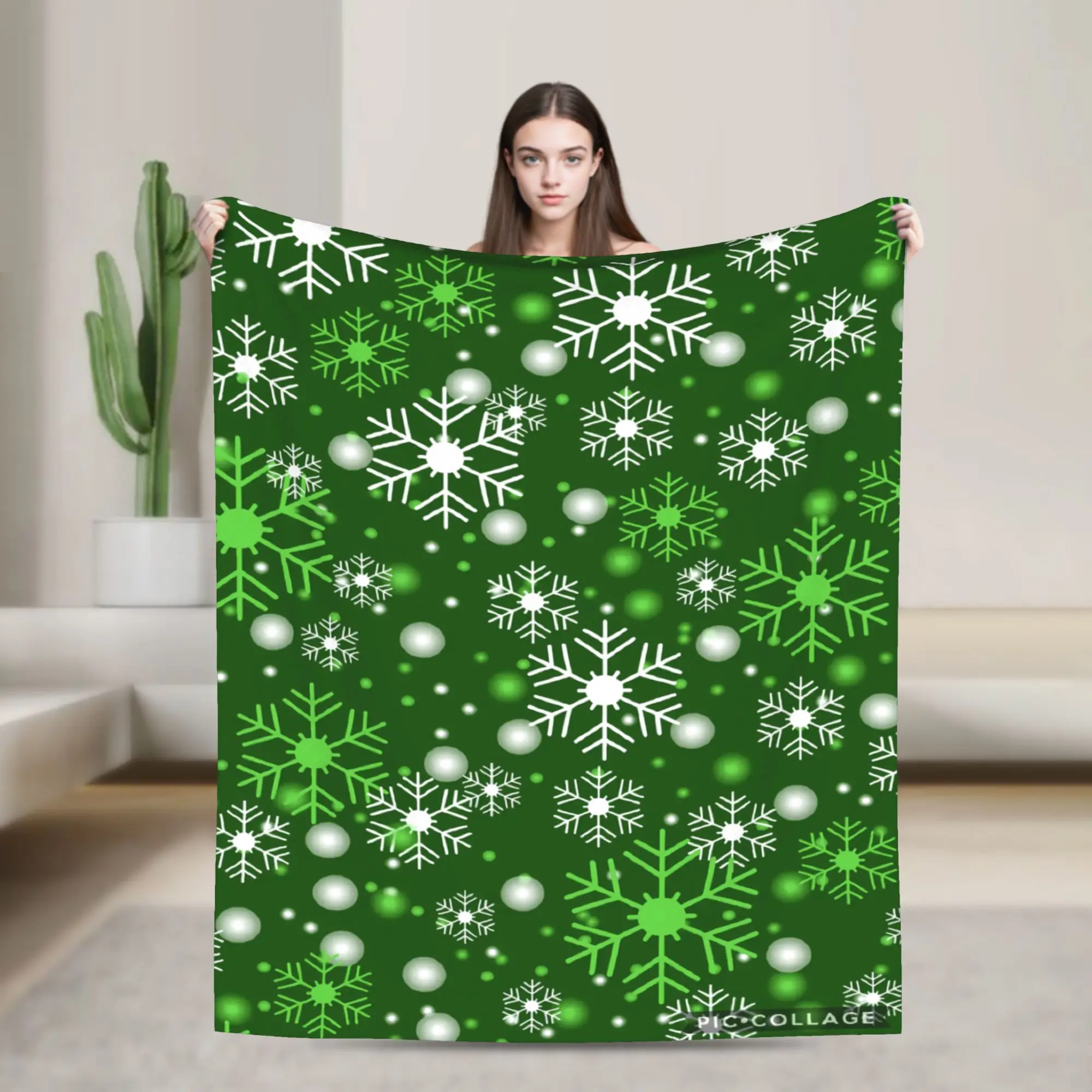 Festive Fun Christmas Blanket Quality Soft  Throw Blanket Winter Girls Boys Couch Chair Aesthetic Bedspread