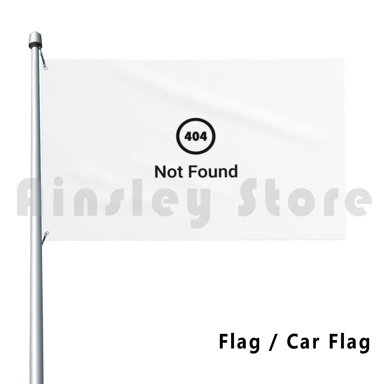 Error 404 Bandera no encontrada Bandera del coche Error divertido 404 Geek No encontrado No encontrado Diversión Internet Gamer Triste Eboy