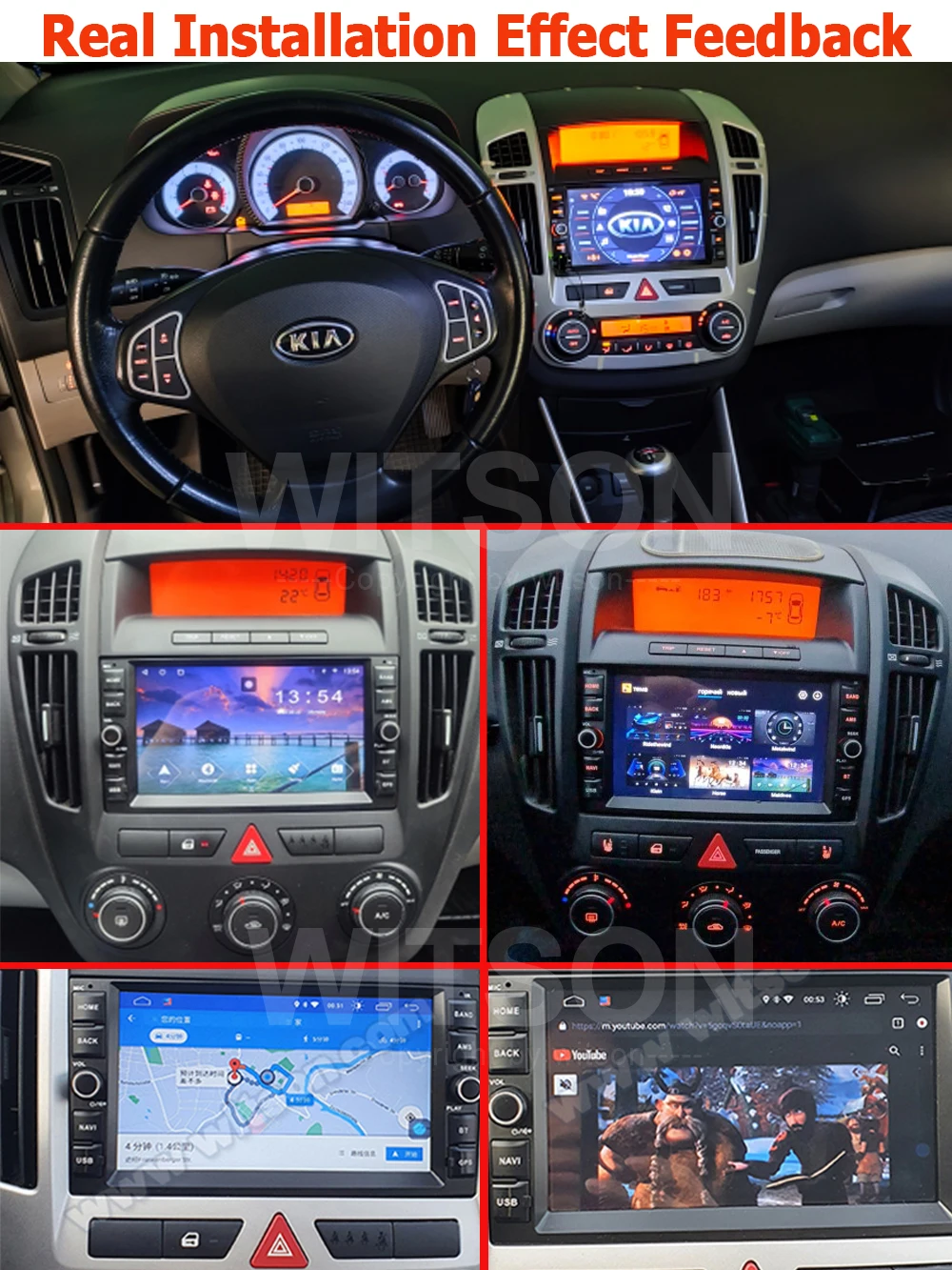 Radio de coche de Audio OEM para KIA CEED 2007 2008 2009 Autoradio 2 Din Android 14 estéreo GPS WIFI BT CarPlay 7 \'\'Multimídia Automotivo