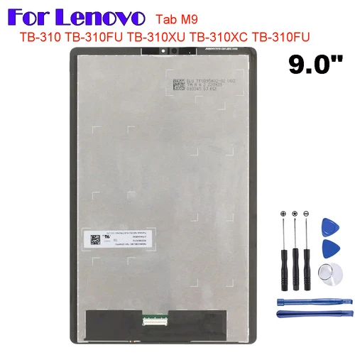 Para Lenovo Tab M9 TB310 TB310FU TB310XU TB310XC TB-310 TB-310FU TB-310XU 9,0 ""pantalla LCD MONTAJE DE cristal Digitalizador de pantalla táctil