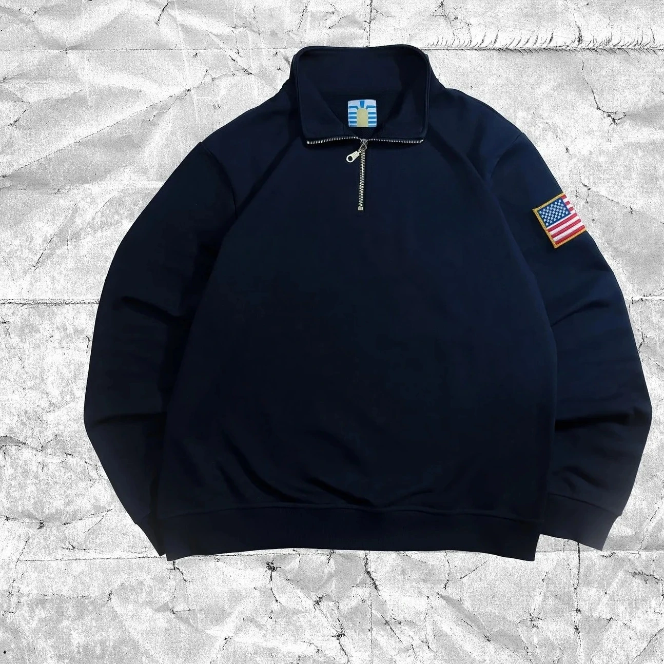 Hoodies com Gráfico de Bandeira Bordada, Pulôveres com Zíper, Camisetas Oversized Streetwear Grunge Y2k para Homens