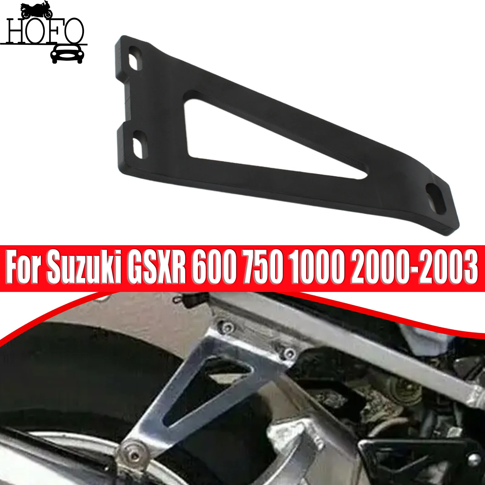 Exhaust Muffler Bracket For Suzuki GSXR 600 750 1000 2000-2003 Motorcycle Exhaust bracket Inkjet coating Iron Exhaust Hanger