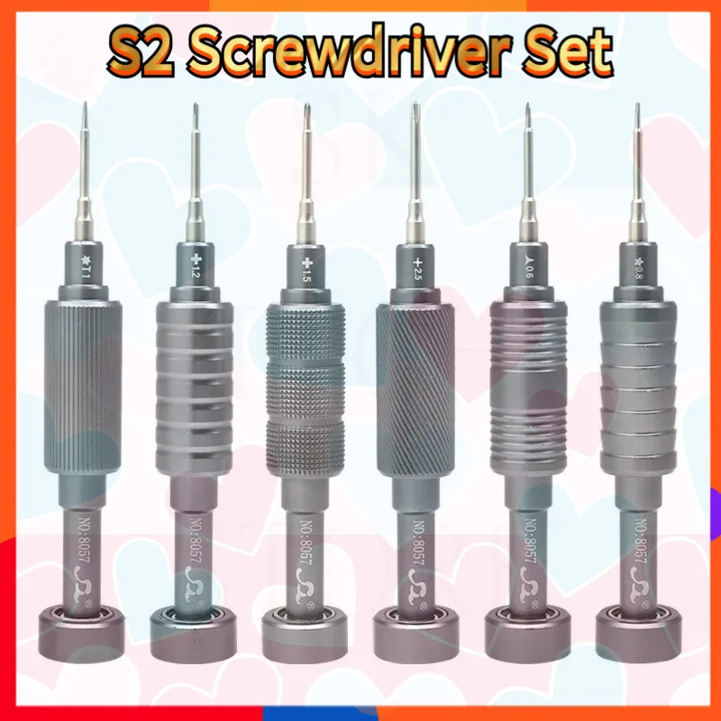 

Набор прецизионных отверток S2, маленькая стальная отвертка с пистолетом для Apple, инструменты для ремонта и демонтажа электронных изделий 8057