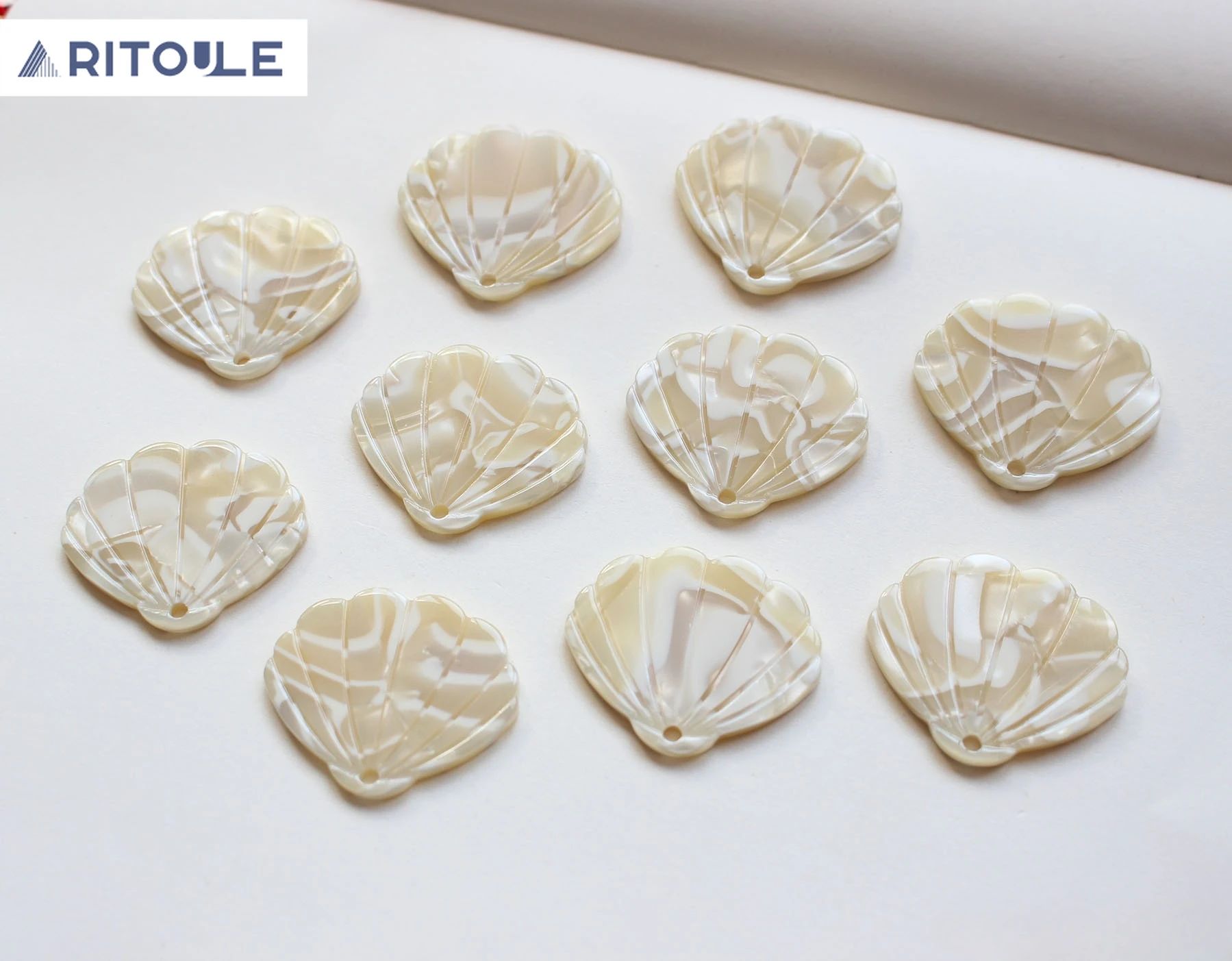 Off-white Acetate Shell Pendant Diy Necklace Bracelet Hand-made Material Accessories