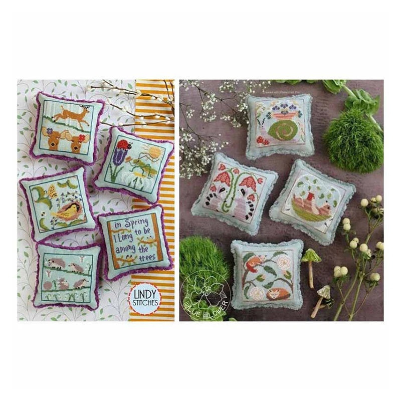 ZC173 Cross stitch kits Cross-stitch embroidery sets Needlework set threads Pin Needle Cushion Biscornu Counted Cross-Stitching