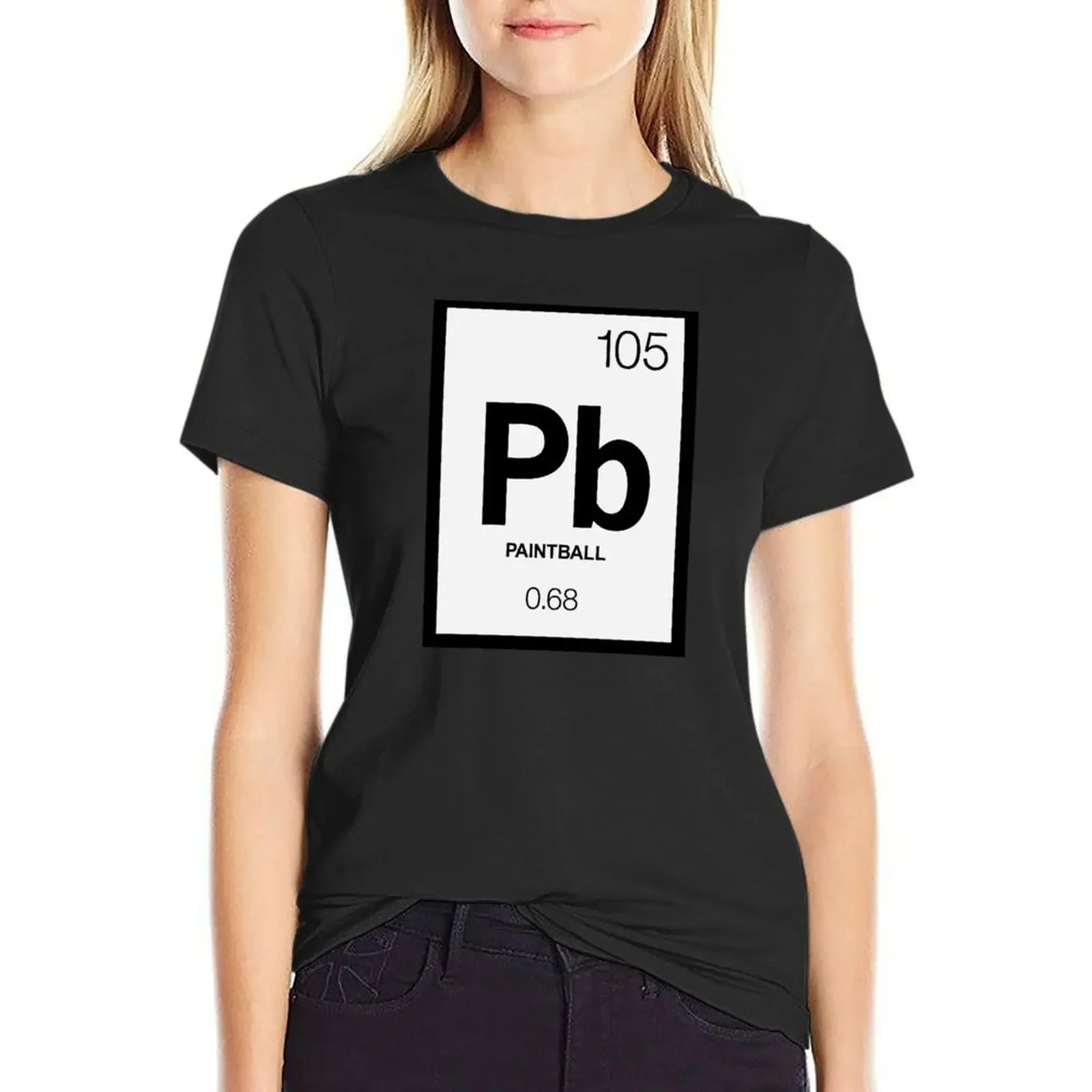 

Periodic Paintball T-Shirt Female clothing cute tops plus sizes funnys black t shirts for Women