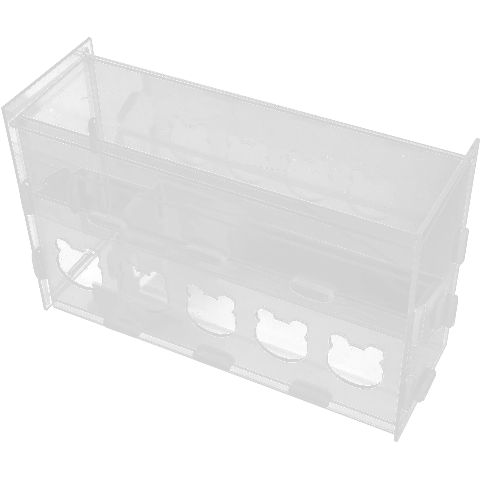 

Rutin Chicken Feeder 5 Holes Acrylic Transparent Long Clear Food Holder Mouth Durable Pet Food Holder Bird Trough