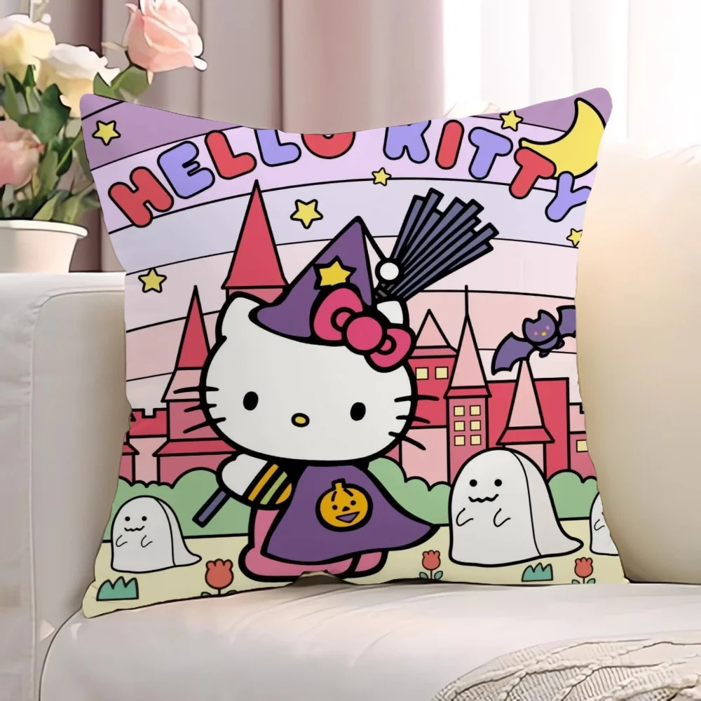 H-Hello KittyS cuscini di tiro fodera per cuscino Anime cuscino decorativo Fall Decor federa 45x45 cuscini copre il corpo del divano 45x45cm