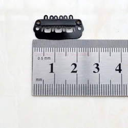 100Pcs 23mm Clips For Hair Extensions Mini Clips Stainless Steel Clips Combs Snap Clip For Wig DIY Tools