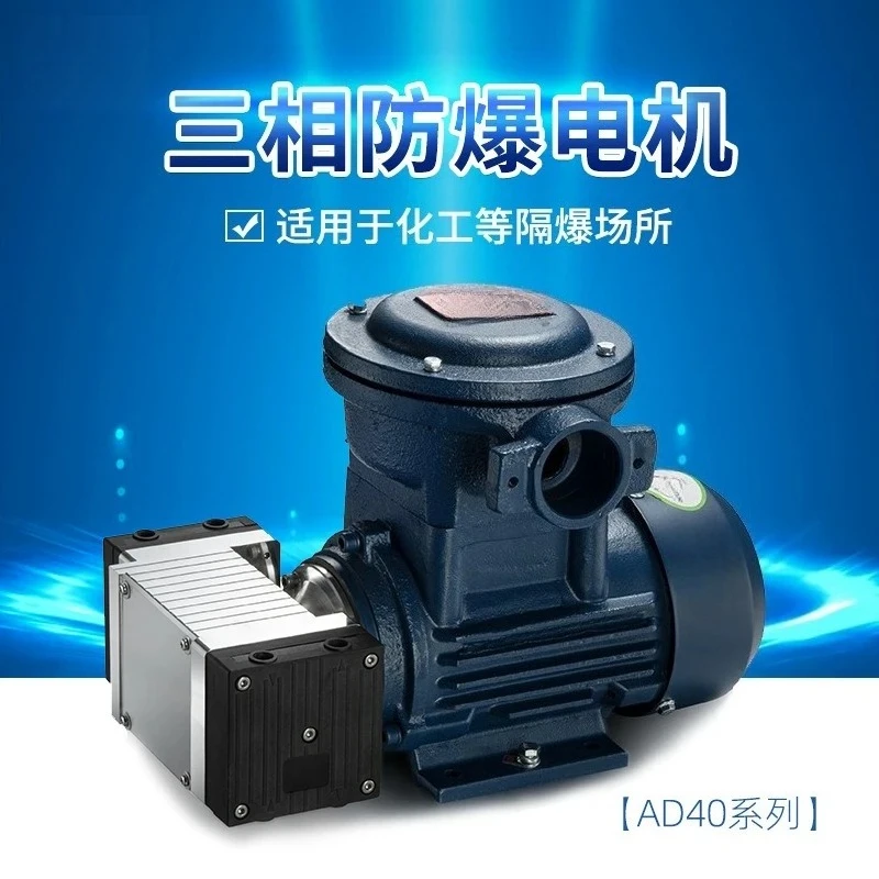 Micro air pump AD40 AC three-phase explosion-proof motor electric explosion-proof diaphragm vacuum pump