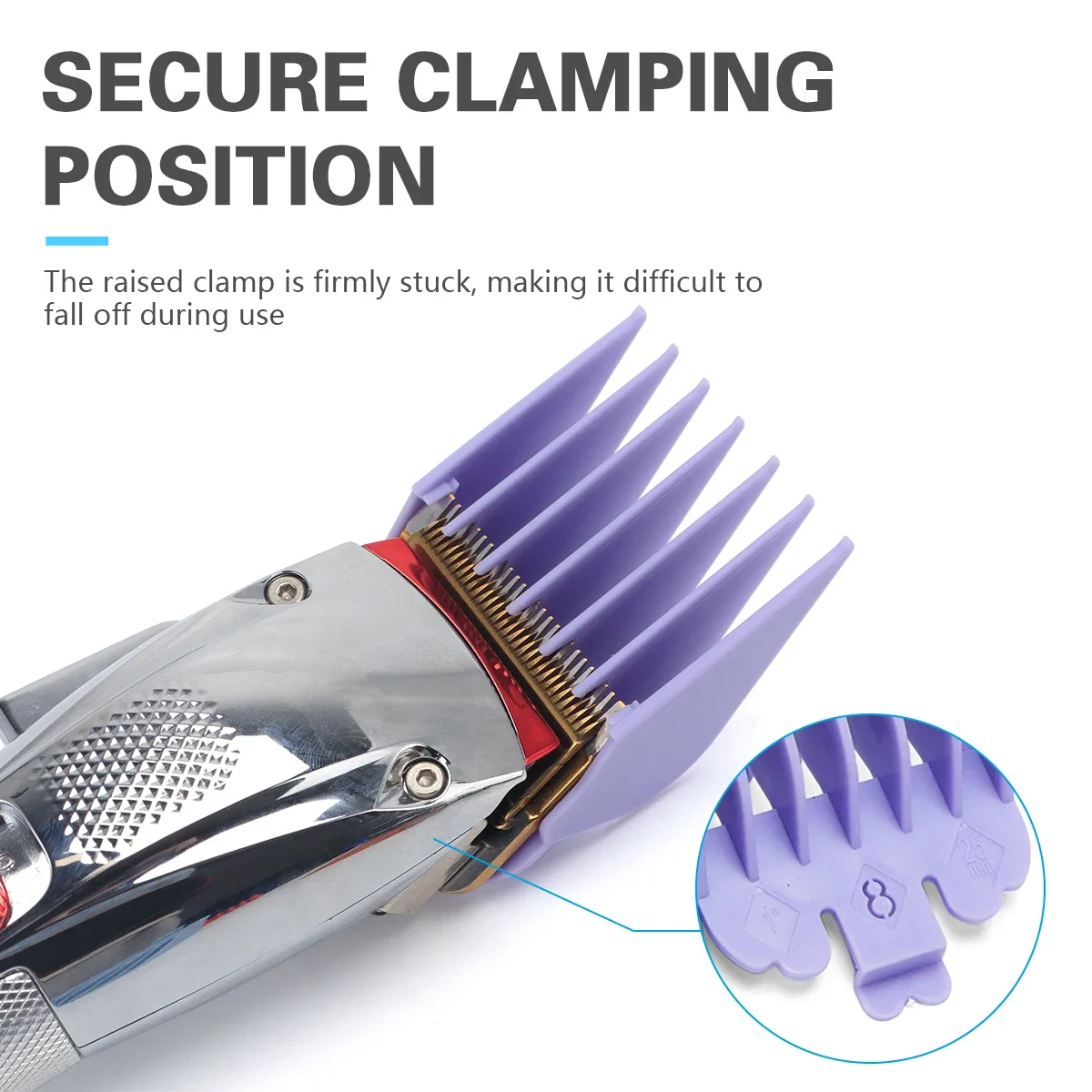 10Pcs Männer Haar Clipper Grenze Kamm Salon Barber Schneiden Guide Ersatz Befestigung Haar Trimmer Styling Werkzeuge