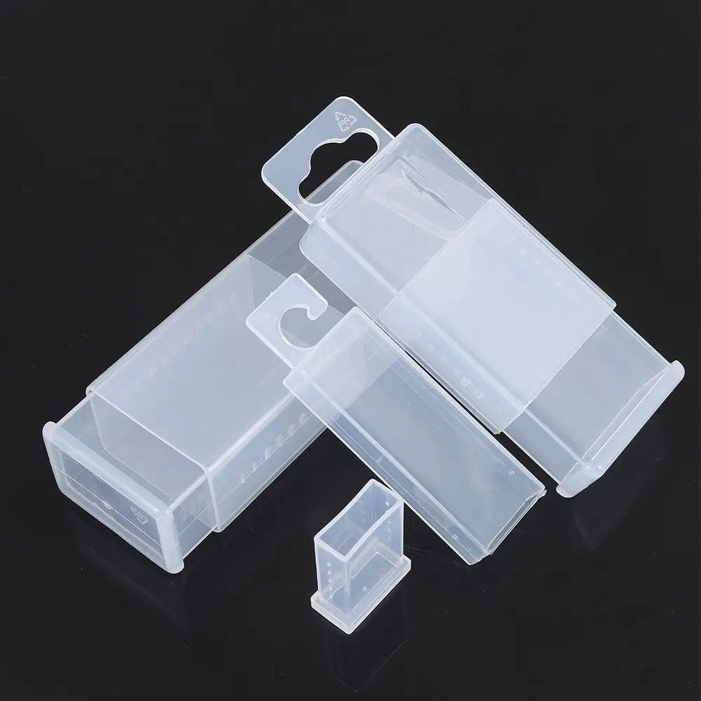 1Pcs Adjustable Height Drill Tool Box Telescoplc Plastic Twist Drill Boxes Rectangular Clear Parts Storage Case