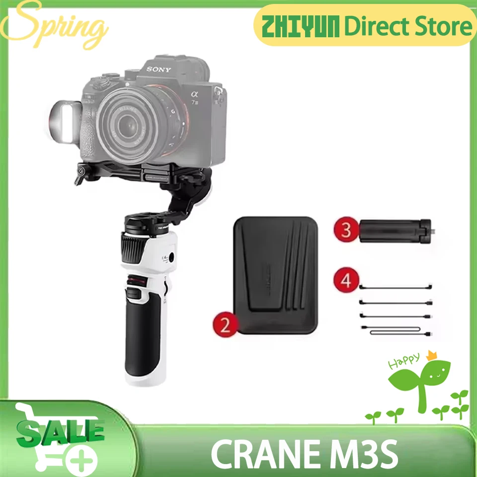 ZHIYUN CRANE M3S Camera Gimbal Portable Handheld Quick Release for Mirrorless Cameras for Sony Canon Nikon