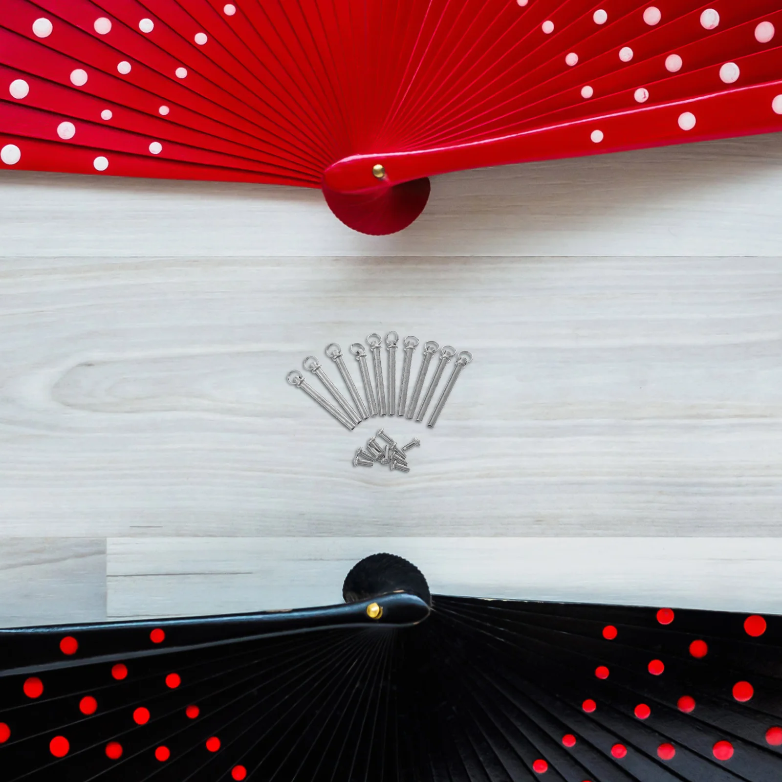 

10 set Folding Fan Repair Shaft Rivets Replacement Hardware For Handheld Fan Diy Fixing Accessory Stainless Steel