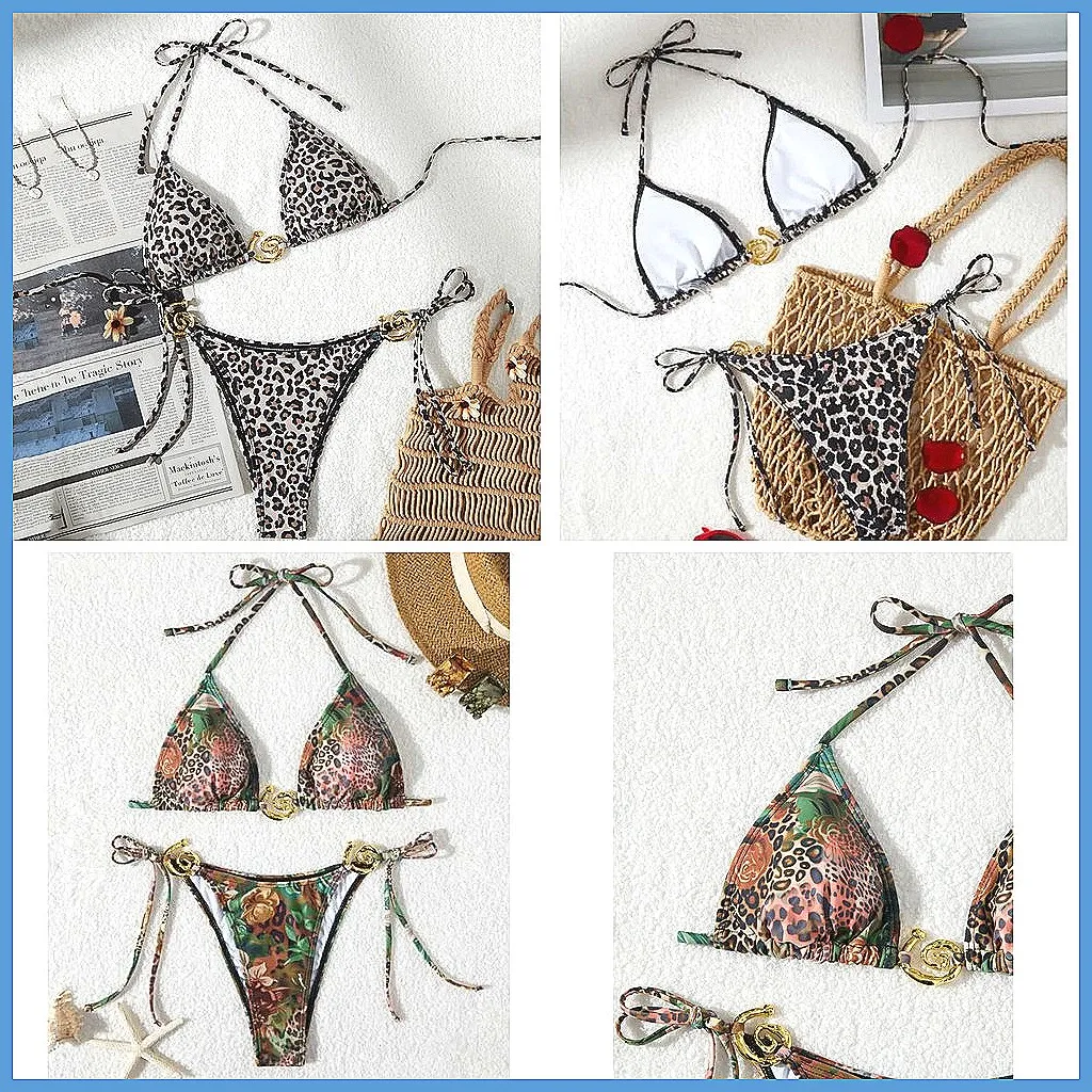 Leopard Print Brazilian Bikini Set 2026 - Sexy Women's Swimwear Two Piece Bathing Suit