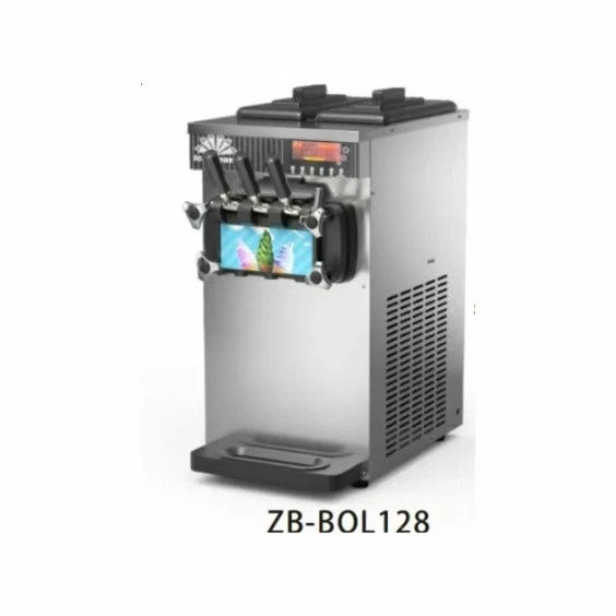 

Factory Stainless Steel Ice Cream Maker 3 Flavors Ice Cream Machine Countertop Gelato Ice Cream Machine