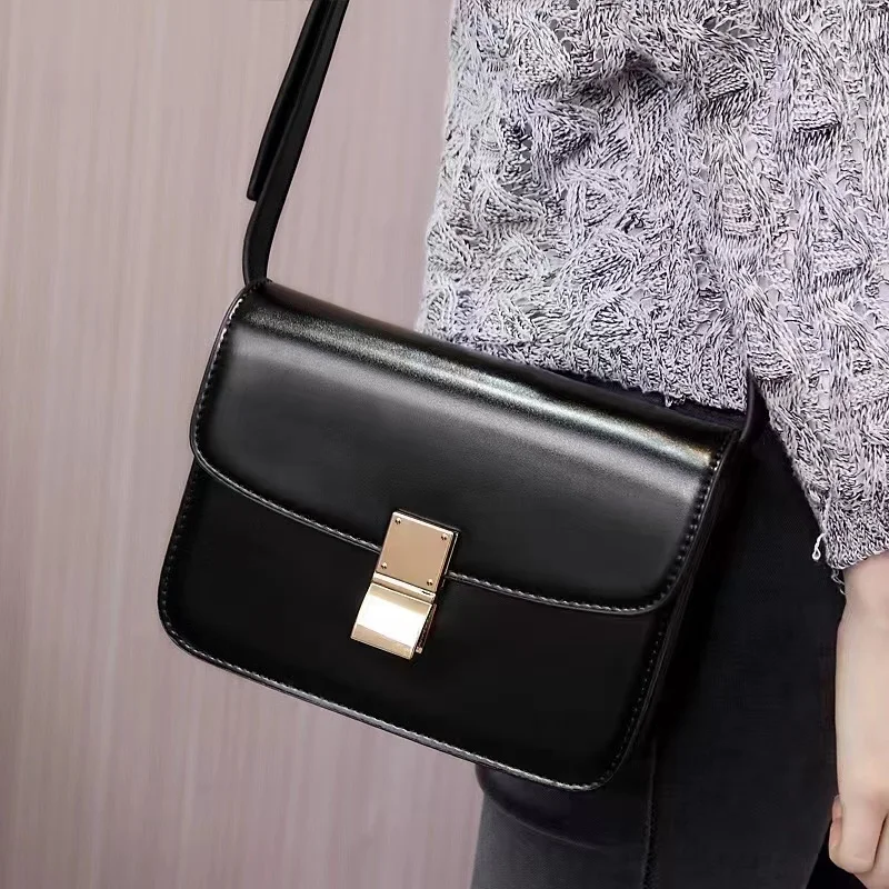 Women’s Genuine Leather Shoulder Bag 2022 Trend Brand Small Square Bags Luxury Designer Handbag Fashion Messenger Bags Tofu Bags
