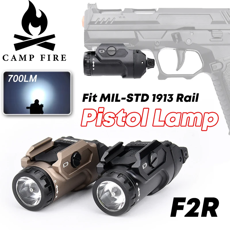 

Tactical F2R Pistol Mounted White Light TLR-1 TLR-7 Airsoft Flashlight Metal 700 Lumens Fit MIL-STD 1913 Rail Glock Scout Torch