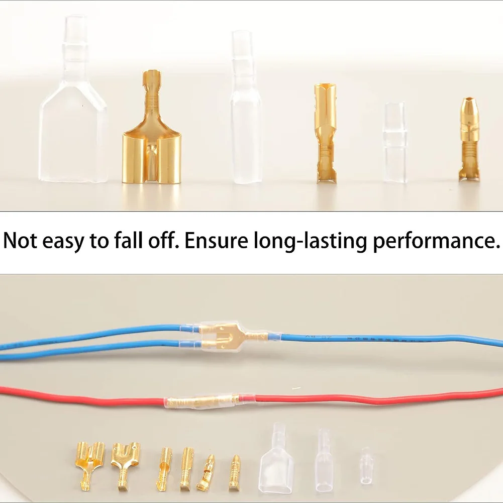 Marine Electrical Connectors Set Insulation Shell Transparent Car Electrical Wire Connector Transparent Insulation Shells