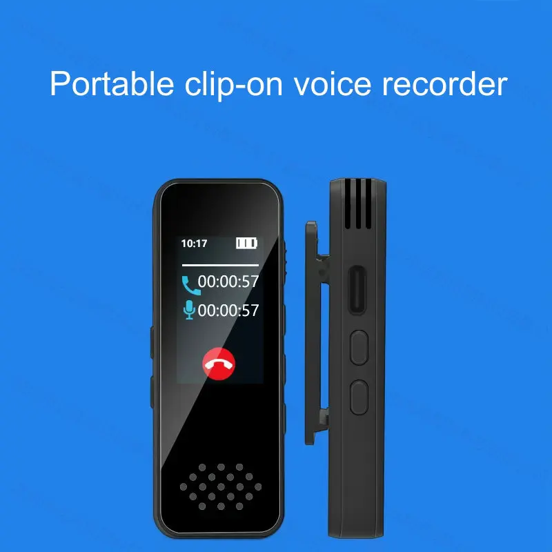 Yescool A1 Android iPhone Call Recording 3072kbps HD High Quality Bluetooth Voice-activated Segmented Timed Clip Voice Recorder