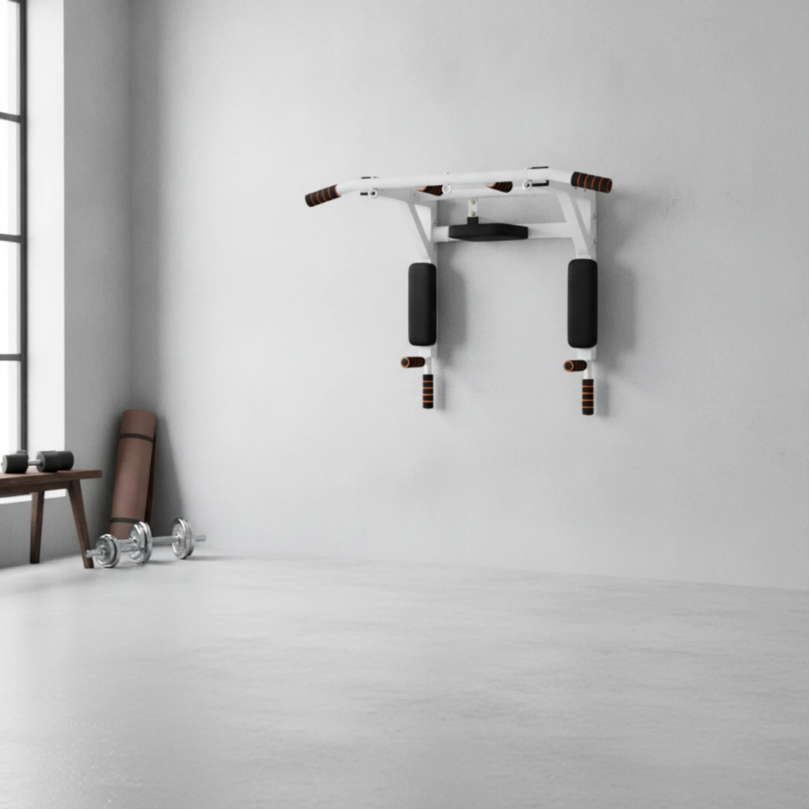 Wall Mounted Pull up Bar Indoo - đánh giá và giá Pull Up Bar Grip