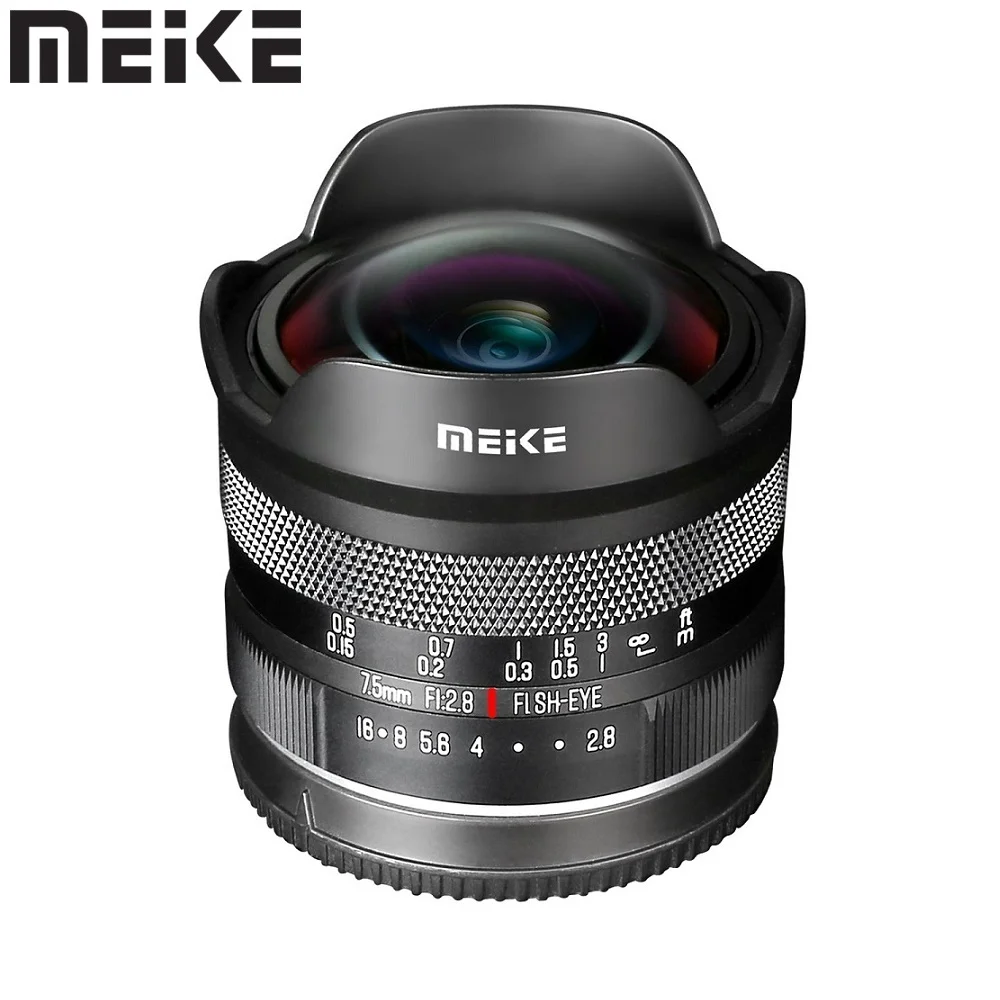 Meike 7.5mm f2.8 APS-C Large Aperture Circular Manual fisheye Lens for Fujifilm X Mount X-T3 X-H1 X-Pro2 X-E3 X-T1 X-T2 X-T4 XA2