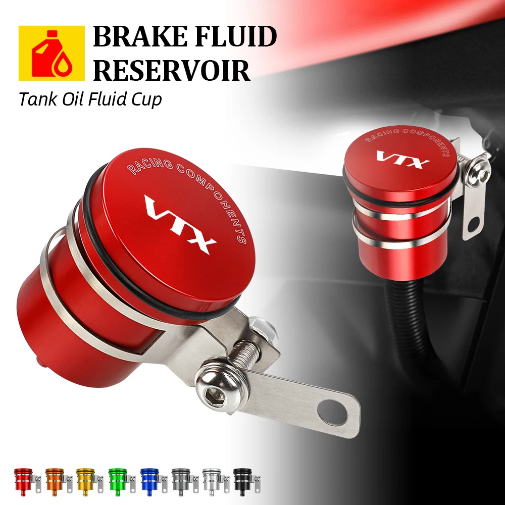 For Honda VTX1300 1300T 1300S 1300 C VTX1800 2003-2023 Motorcycle Brake Clutch Tank Cylinder Fluid Oil Reservoir Cup Fluid Cup