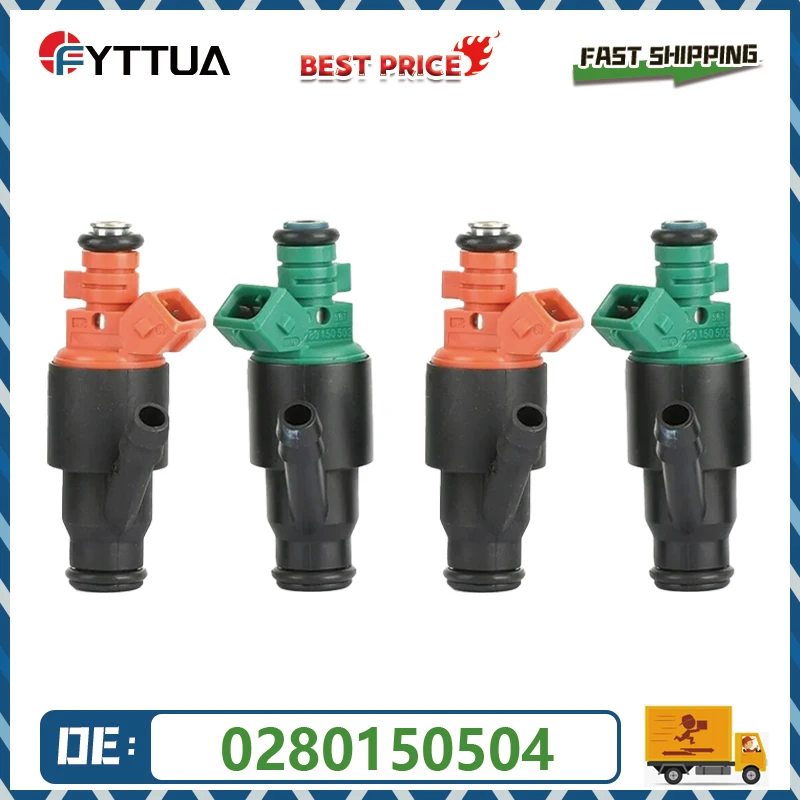 4pcs Fuel Injector 2pcs 0280150502 2pcs 0280150504 For Kia Sportage 2.0L 1995-2002